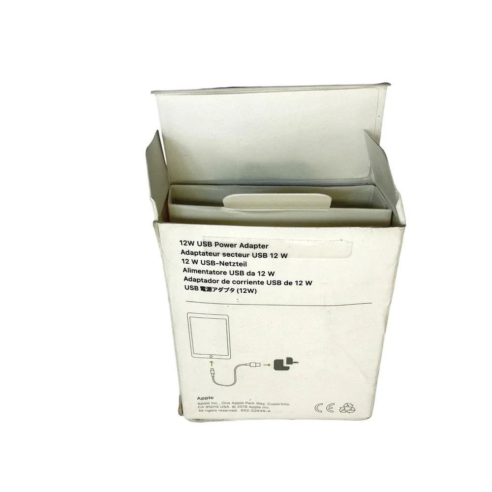 Apple 12W USB Power Adapter A2167 Wall Charger iPad iPhone OEM Open‎ Box